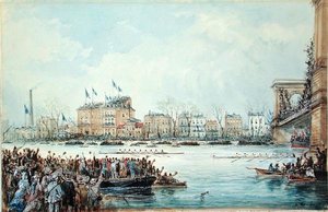 The Oxford and Cambridge Boat Race by George the Younger Chambers