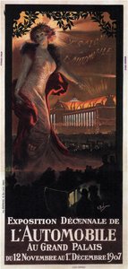 Decennial Automobile Exhibition at the Grand Palais, 1907 by Georges Antoine Rochegrosse