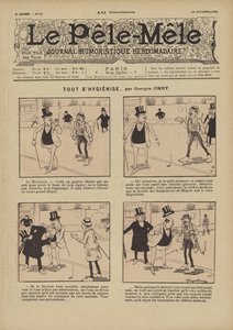 Everything is hygienic. Illustration for Le Pele-Mele, 1902