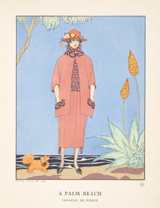 A Palm Beach, from a Collection of Fashion Plates by Georges Barbier