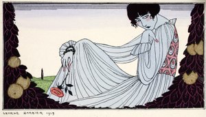 Contemplation 1919 by Georges Barbier