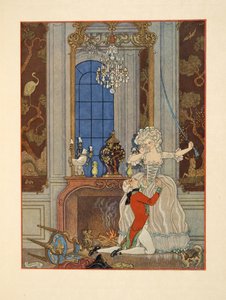 Danceny Declaring His Love to Cecile, Illustration from 