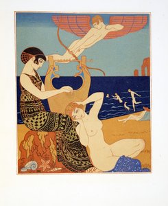 The Symbolic Ring, Illustration from Les Chansons de Bilitis by Georges Barbier