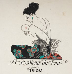 The Happiness of the Day. A Woman Wearing a Floral Dress