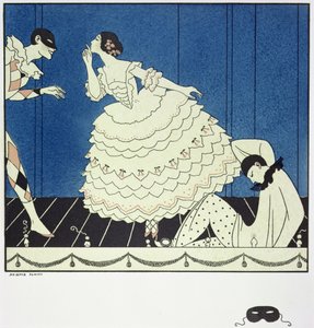 Tamara Karsavina as Columbine, Vaslav Nijinsky as Harlequin and Adolph Bolm as Pierrot in Fokine