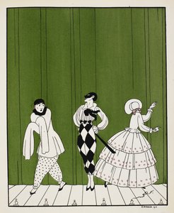 Three Characters from the 1910 Ballet, Carnaval, Composed by Robert Schumann