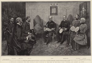 A Memorable Interview, the Boer Generals being received by the King on the Royal Yacht Victoria and Albert at Cowes