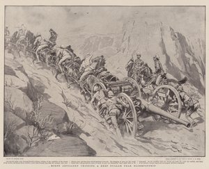 Horse Artillery Crossing a Deep Nullah near Bloemfontein by Georges Bertin Scott