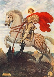 St George and the Dragon by Georges Bertin Scott