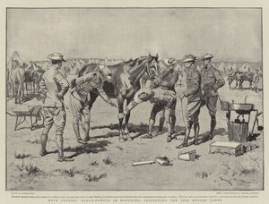 With Colonel Baden-Powell in Mafeking, Inspecting the Sick Horses