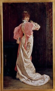 Full-length portrait of the French actress Henriette Rosine Bernard known as Sarah Bernhardt (1844-1923) by Georges Clairin