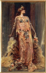 Sarah Bernhardt in the Role of Cleopatra