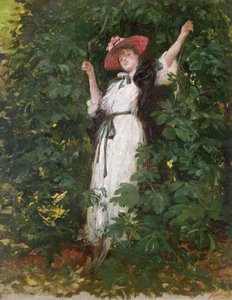 Sarah Bernhardt in the Trees by Georges Clairin
