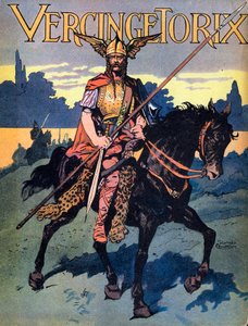 Portrait of Vercingetorix, warrior and Gallic leader of the Arvernes tribe (Illustration by Georges Conrad) by Georges Conrad