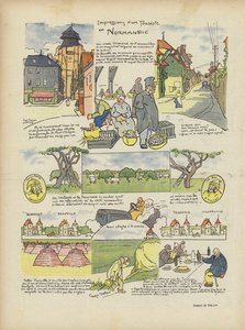 Impressions of a Tourist in Normandy (Illustration for Le Rire)