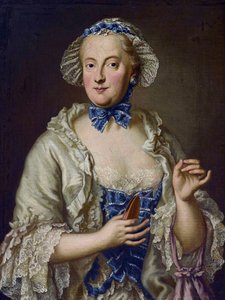 Maria Anna Sophia of Saxony, Electress of Bavaria with a Reel by Georges Desmarées