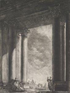 A View of the Vestibule of Santa Maria Maggiore at Rome, 1765-67 by Georges François Blondel
