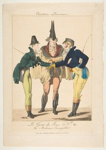 Le Goût du Jour, No. 21: Les Modernes Incroyables from Caricatures Parisiennes