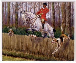 Hunting (drawing by Georges La Roque, c. 1900)