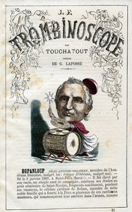 Felix Dupanloup (1802-1878) - illustration from "Le Trombinoscope", a satirical political periodical by Leon-Charles Bienvenu, known as Touchatout monography N. 21, Paris by Georges Lafosse