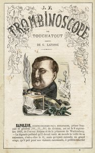 Napoleon Jerome Bonaparte - illustration from "Le Trombinoscope", a satirical political periodical by Leon-Charles Bienvenu, known as Touchatout monography N. 8, Paris by Georges Lafosse