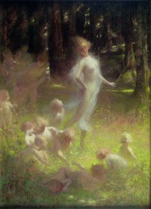 Fairy and Sprites in the Undergrowth by Georges Picard