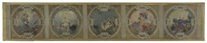 Sketch for the Lobau Gallery at Paris City Hall: Art. History. Philosophy. The French Revolution. Science by Georges Picard