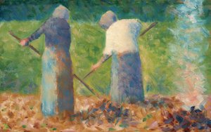 Haymakers at Montfermeil, c. 1882 by Georges Pierre Seurat