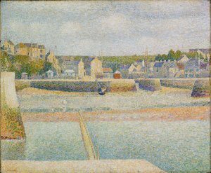 Port-en-Bessin: The Outer Harbor (Low Tide) by Georges Pierre Seurat