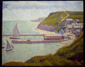Port en Bessin, before port, high tide by Georges Pierre Seurat