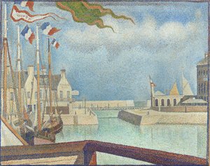 Sunday at Port-en-Bessin by Georges Pierre Seurat