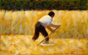 The Mower by Georges Pierre Seurat