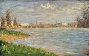 The River Banks, c.1883 by Georges Pierre Seurat