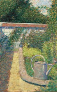 The Watering Can - Garden at Le Raincy by Georges Pierre Seurat