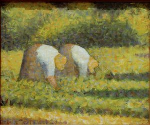 Peasant Women at Work by Georges Seurat