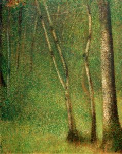Forest in Pontaubert by Georges Seurat