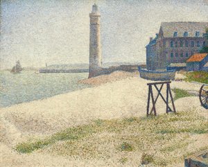The Lighthouse at Honfleur, 1886 by Georges Seurat