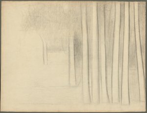 Tree Trunks (study for La Grande Jatte)
