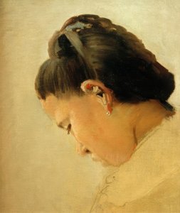 Head of a Young Girl by Georges Seurat