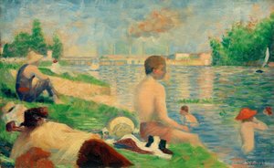 A Bathing Place, Asnières (Final Study) by Georges Seurat
