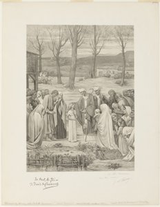 Pastoral Life of Saint Genevieve (center panel) by Georges William Thornley