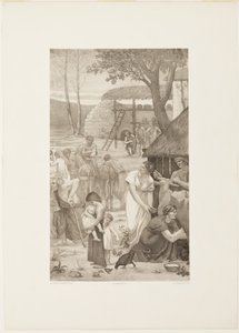 Pastoral Life of Saint Genevieve (right panel) by Georges William Thornley