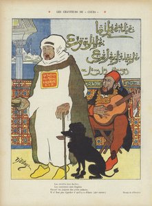 Satire Depicting the Deposed Moroccan Sultan Abdelaziz and the Ottoman Sultan Abdul Hamid II