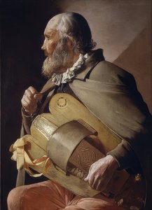 Blind Hurdy-Gurdy Player. 1620-30 by Georges de La Tour