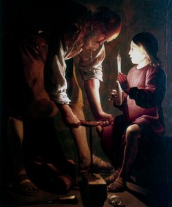 St Joseph the Carpenter, c1640 by Georges de La Tour