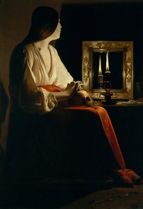 The Penitent Magdalen, ca. 1640 by Georges de La Tour