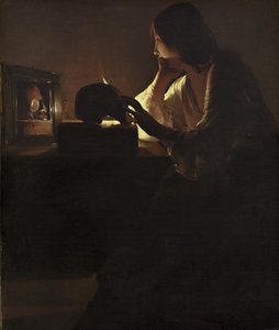 The Repentant Magdalen by Georges de La Tour