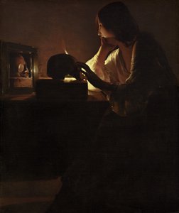 The Repentant Magdalen by Georges de La Tour