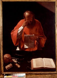 Saint Jerome Reading by Georges de La Tour