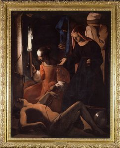Saint Sebastian is Being Treated by Saint Irene by Georges de La Tour